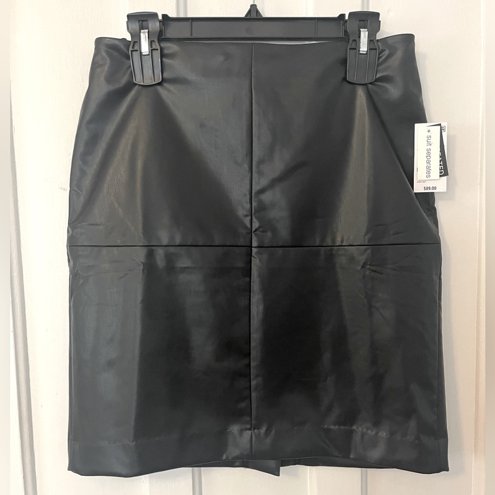 Black pleather skirt